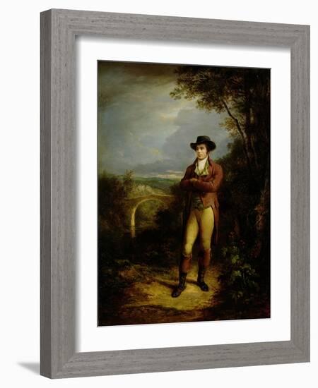 Robert Burns (1759-96), 1828 (Panel)-Alexander Nasmyth-Framed Giclee Print