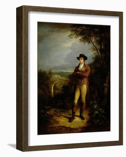 Robert Burns (1759-96), 1828 (Panel)-Alexander Nasmyth-Framed Giclee Print