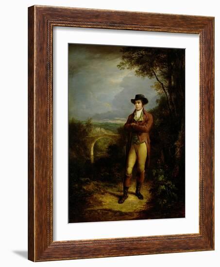 Robert Burns (1759-96), 1828 (Panel)-Alexander Nasmyth-Framed Giclee Print