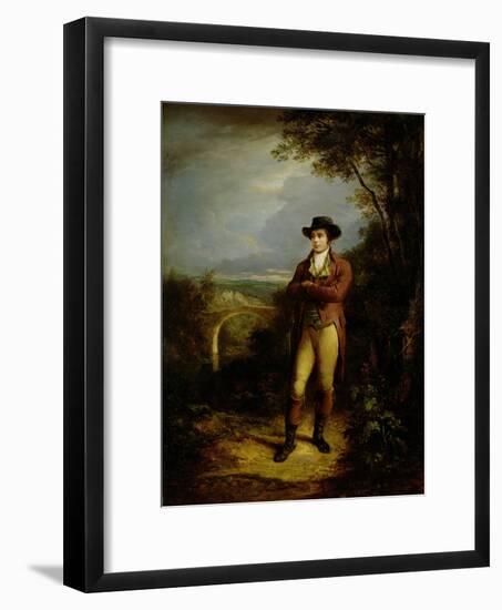 Robert Burns (1759-96), 1828 (Panel)-Alexander Nasmyth-Framed Giclee Print