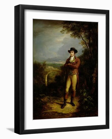 Robert Burns (1759-96), 1828 (Panel)-Alexander Nasmyth-Framed Giclee Print