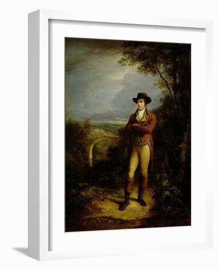 Robert Burns (1759-96), 1828 (Panel)-Alexander Nasmyth-Framed Giclee Print