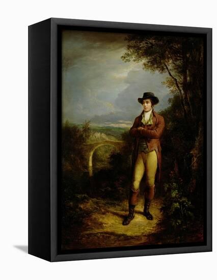Robert Burns (1759-96), 1828 (Panel)-Alexander Nasmyth-Framed Premier Image Canvas