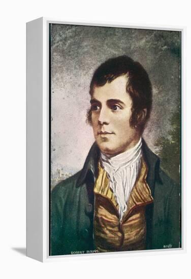 Robert Burns Scottish National Poet Portrait-null-Framed Premier Image Canvas