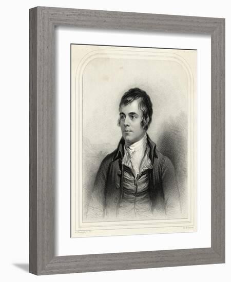 Robert Burns Scottish National Poet Portrait-Alexander Nasmyth-Framed Art Print