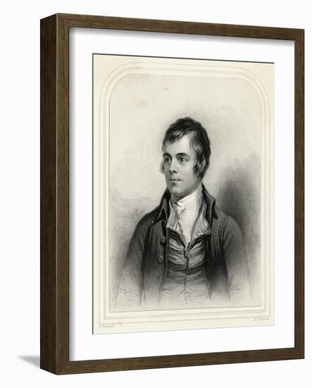 Robert Burns Scottish National Poet Portrait-Alexander Nasmyth-Framed Art Print