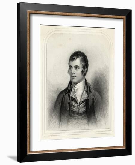 Robert Burns Scottish National Poet Portrait-Alexander Nasmyth-Framed Art Print
