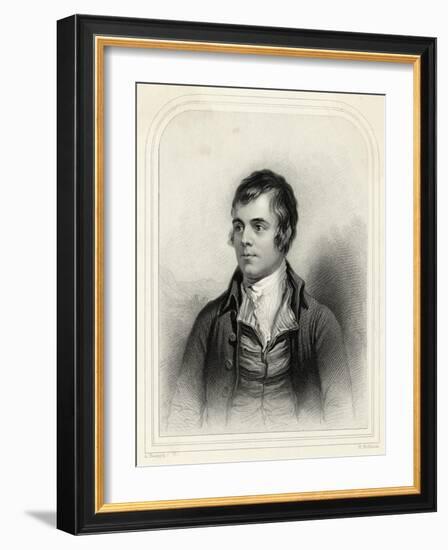 Robert Burns Scottish National Poet Portrait-Alexander Nasmyth-Framed Art Print