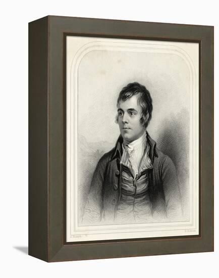Robert Burns Scottish National Poet Portrait-Alexander Nasmyth-Framed Stretched Canvas