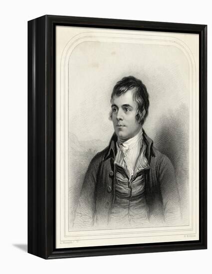 Robert Burns Scottish National Poet Portrait-Alexander Nasmyth-Framed Stretched Canvas