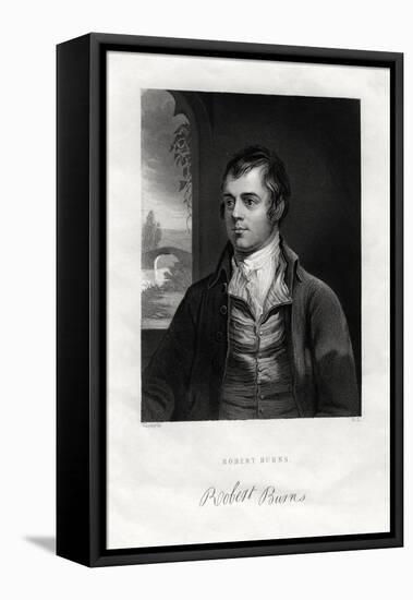 Robert Burns, Scottish Poet, 19th Century-W Holl-Framed Premier Image Canvas