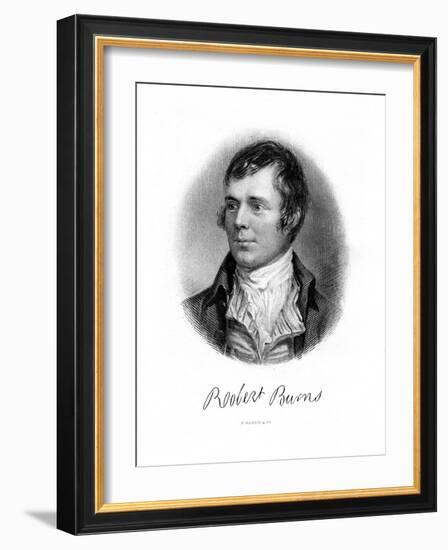 Robert Burns, Scottish Poet, 19th Century-null-Framed Giclee Print