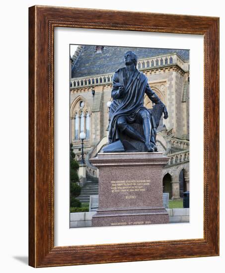 Robert Burns Statue, Albert Square, Dundee, Scotland-Mark Sunderland-Framed Photographic Print