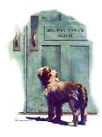 "Dog Waiting for Schoolboy,"September 10, 1938-Robert C. Kauffmann-Framed Premier Image Canvas