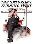 "Dog Waiting for Schoolboy," Saturday Evening Post Cover, September 10, 1938-Robert C. Kauffmann-Giclee Print