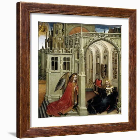 Robert Campin / The Annunciation, 1418-1419-Robert Campin-Framed Giclee Print