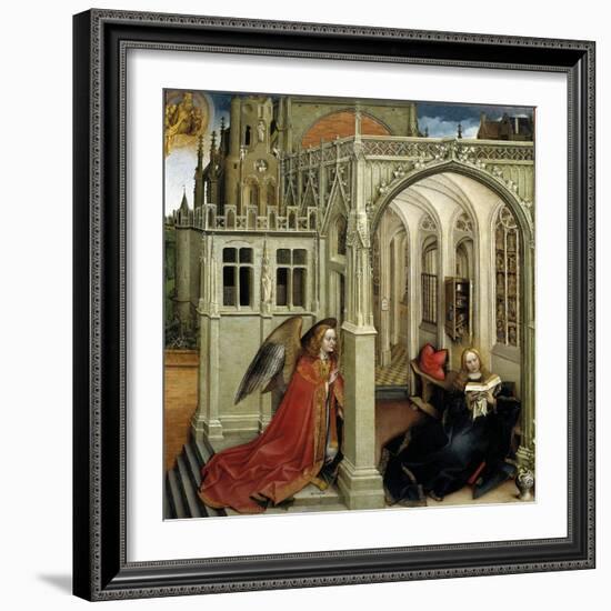 Robert Campin / The Annunciation, 1418-1419-Robert Campin-Framed Giclee Print