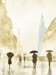 New York Red Umbrella - Golden-Robert Canady-Framed Giclee Print