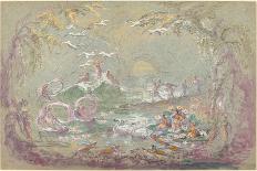 Lake Scene with Fairies and Swans-Robert Caney-Laminated Giclee Print