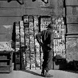 Italian Refugee Women Carrying Their Belongings in Baskets, While Fleeing Their Homes in WWII-Robert Capa-Premier Image Canvas