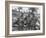 Robert Capa (Left) and Ernest Hemingway (Right) with their Driver U.S. Army Driver-null-Framed Photo