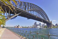 Sydney Harbour Bridge with City Skyline, Sydney, Australia-robert cicchetti-Framed Photographic Print