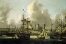 Action at Sea: a French Frigate Completely Dismasted, Late 18Th Century (Oil Painting)-Robert Dodd-Giclee Print