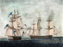 Frigate Bonhomme Richard Vs. HMS Serapis-Robert Dodd-Art Print