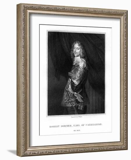 Robert Dormer, 1st Earl of Carnarvon, Royalist Soldier-T Wright-Framed Giclee Print