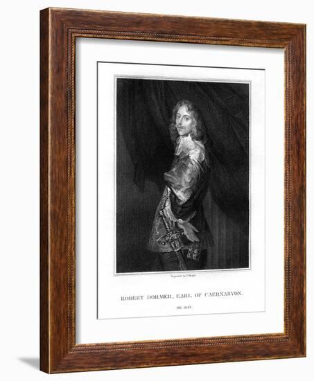 Robert Dormer, 1st Earl of Carnarvon, Royalist Soldier-T Wright-Framed Giclee Print