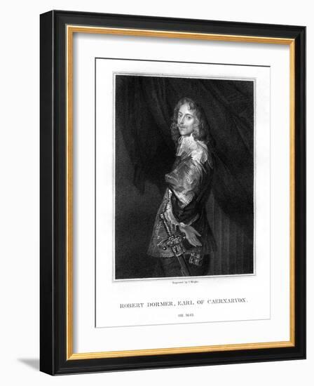 Robert Dormer, 1st Earl of Carnarvon, Royalist Soldier-T Wright-Framed Giclee Print