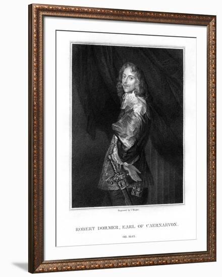 Robert Dormer, 1st Earl of Carnarvon, Royalist Soldier-T Wright-Framed Giclee Print