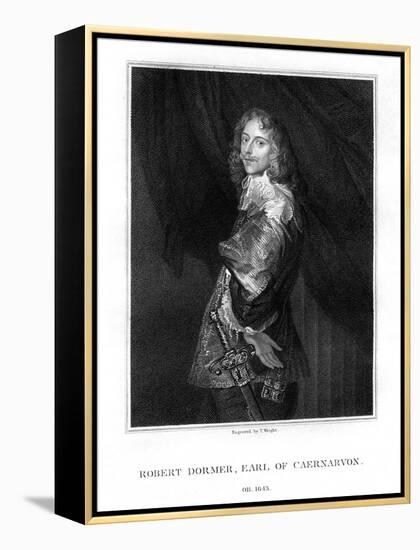 Robert Dormer, 1st Earl of Carnarvon, Royalist Soldier-T Wright-Framed Premier Image Canvas