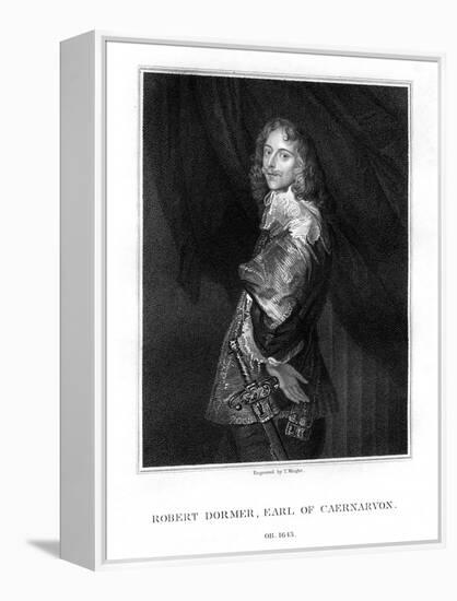 Robert Dormer, 1st Earl of Carnarvon, Royalist Soldier-T Wright-Framed Premier Image Canvas