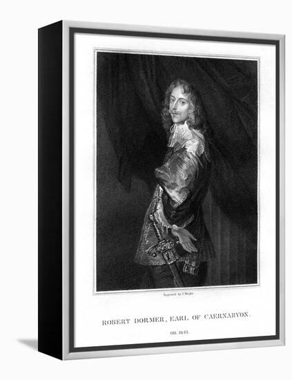 Robert Dormer, 1st Earl of Carnarvon, Royalist Soldier-T Wright-Framed Premier Image Canvas