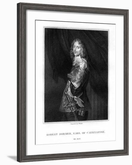 Robert Dormer, 1st Earl of Carnarvon, Royalist Soldier-T Wright-Framed Premium Giclee Print