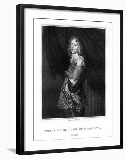 Robert Dormer, 1st Earl of Carnarvon, Royalist Soldier-T Wright-Framed Premium Giclee Print