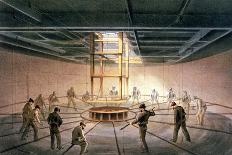 Manufacturing the transatlantic telegraph cable, c1865 (1866)-Robert Dudley-Giclee Print