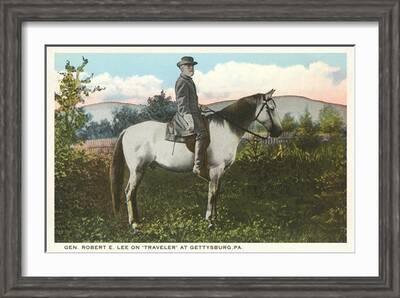 Robert E. Lee on Horse, Gettysburg, Pennsylvania' Art Print 