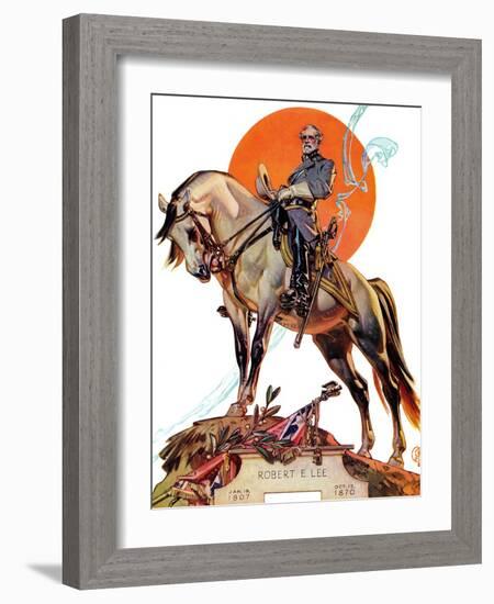 "Robert E. Lee on Traveler," January 20, 1940-Joseph Christian Leyendecker-Framed Giclee Print