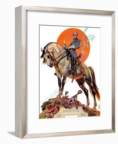 "Robert E. Lee on Traveler," January 20, 1940-Joseph Christian Leyendecker-Framed Giclee Print