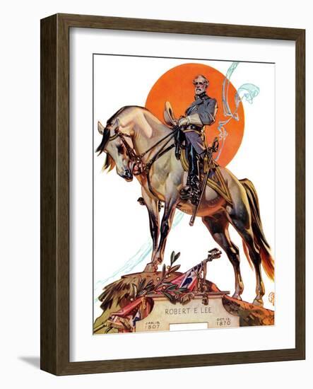 "Robert E. Lee on Traveler," January 20, 1940-Joseph Christian Leyendecker-Framed Giclee Print