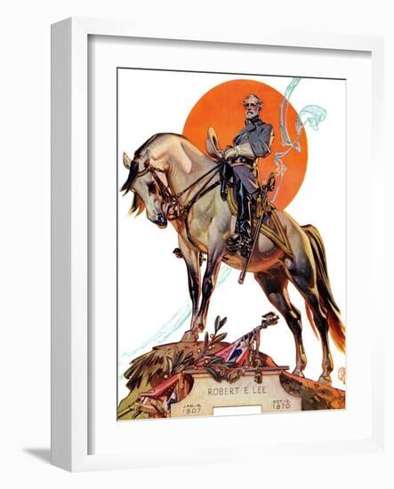 "Robert E. Lee on Traveler," January 20, 1940-Joseph Christian Leyendecker-Framed Giclee Print