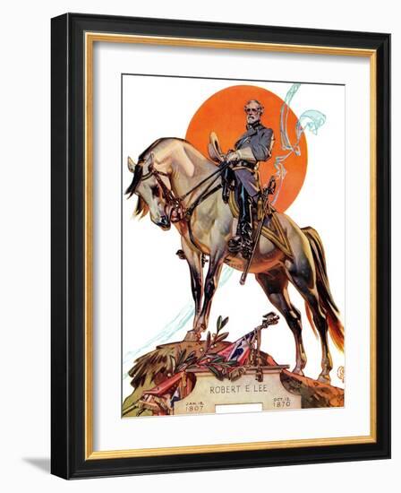 "Robert E. Lee on Traveler," January 20, 1940-Joseph Christian Leyendecker-Framed Giclee Print