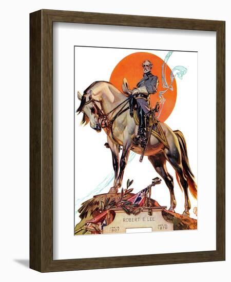 "Robert E. Lee on Traveler," January 20, 1940-Joseph Christian Leyendecker-Framed Giclee Print