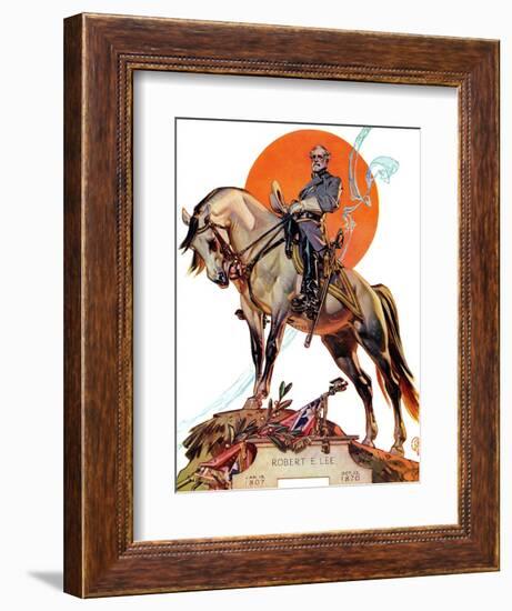 "Robert E. Lee on Traveler," January 20, 1940-Joseph Christian Leyendecker-Framed Giclee Print