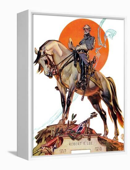 "Robert E. Lee on Traveler," January 20, 1940-Joseph Christian Leyendecker-Framed Premier Image Canvas