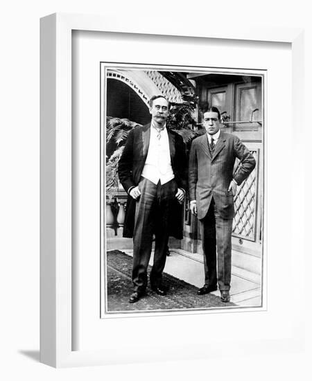 Robert E. Peary and Ernest Shackleton, New York, 1910-null-Framed Photographic Print