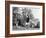 Robert F Kennedy and Family Outside Playing Football with His Brother Senator John F. Kennedy-Paul Schutzer-Framed Photographic Print