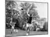 Robert F Kennedy and Family Outside Playing Football with His Brother Senator John F. Kennedy-Paul Schutzer-Mounted Photographic Print